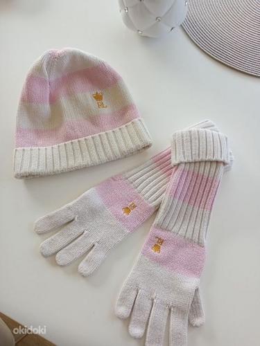 Ralph Lauren комплект шляпа + перчатки размер 122 / 128см (фото #1)