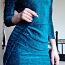 Вечернее синее сверкающее платье (фото #2)