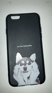 Чехлы для iPhone 6 с собачкой и надписью