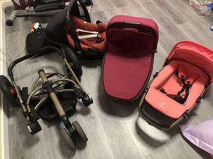 Quinny Buzz xtra 3 в 1 pink gold frame limited edition (5 foto / 7)