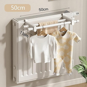 Towel Rail Heating Hanging 50 cm White (3 foto / 4)