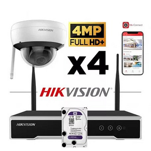 HIKVISION Wi-Fi 4Mp valvekaamerate komplekt (1 foto / 3)