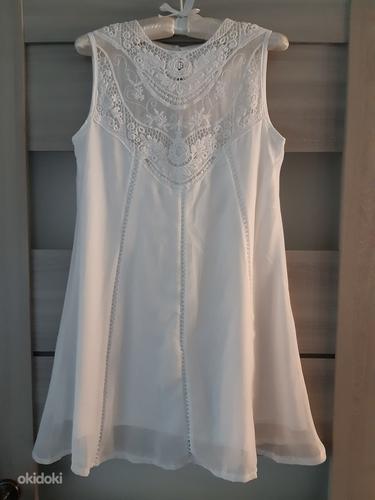 Белая кружевная туника / мини-платье (фото #1)