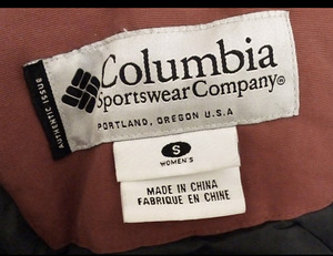 Зимняя куртка Columbia, размер S.