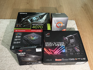 Komplekt AMD Ryzen 7 3700X + RTX 4070 + ROG Strix B450-F (1 foto / 6)