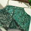 Mint green sequin crop top (foto #1)