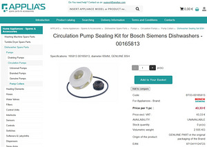 Ремонтный комплект Bosch, Siemens - 00165813