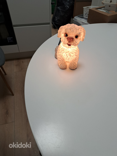 Декоративная лампа в виде собаки. (фото #4)
