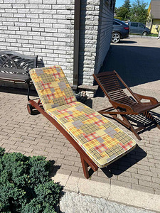 Päevitustool + tugitool + madrats (1 foto / 5)