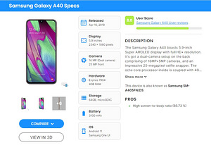 Müüa heas korras Samsung A40(A405f), 4/64GB (6 foto / 6)