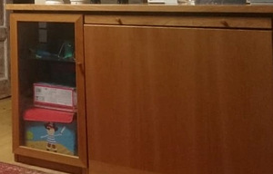 Üliharuldane Taani disain vintage kapp-laud / servant (1 foto / 3)