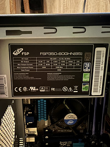 FSP 350W. 80 plus bronze.