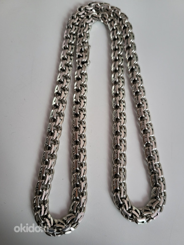 Серебряная цепочка Бисмарк 55г, 55cм, Эстонская ручная работ