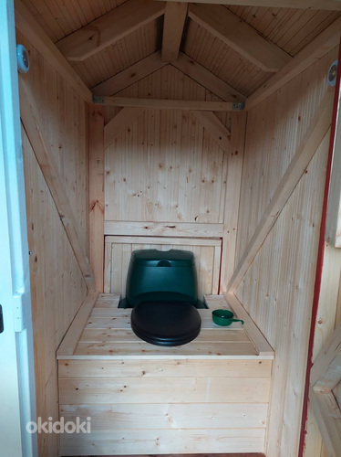 Сухой туалет со сливным люком (фото #7)