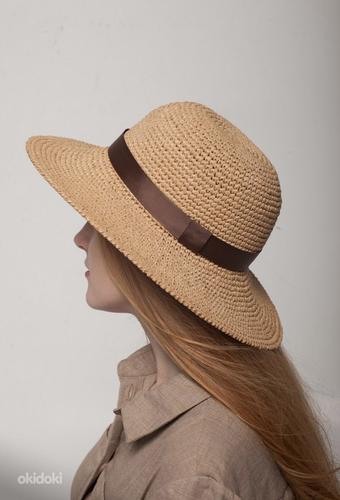MERIMO_knit Дизайнерские шляпы и сумки ручной работы, рафия (фото #9)