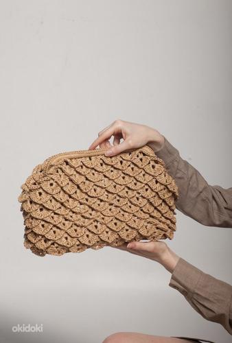 MERIMO_knit Дизайнерские шляпы и сумки ручной работы, рафия (фото #2)