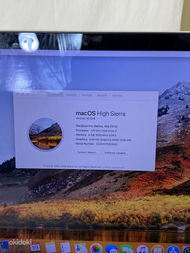 MacBook Pro 15 дюймов 2012 г. — Core i7 / 8 ГБ / 512 ГБ (фото #3)