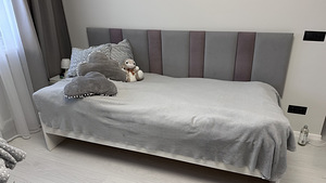 Voodi 90x190 + KOMPLEKTIS MADDRATS JA KATTEMADDRATS (9 foto / 9)
