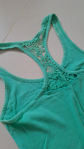 Türkiissinine pitsiga seljaosa top (2 foto / 2)