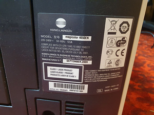 Tasuta printer Konica Minolta Magicolor 4650EN (3 foto / 3)
