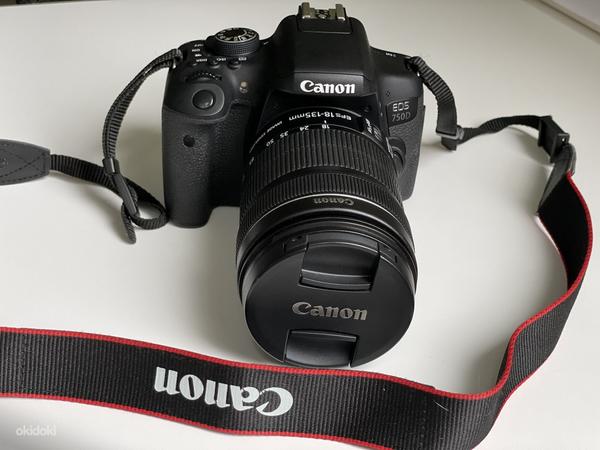 Fotoaparaat Canon 750D+18-135mm ISSTM+Canon85mm EF F1.8+kott (foto #1)