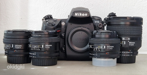 Fototehnika Nikon D700 objektiivid aksessuaarid