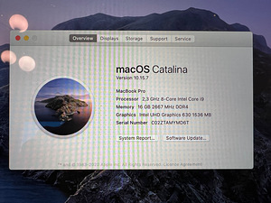 MacBook PRO 16" 2019 i9, 16gb, 1TB (4 foto / 5)