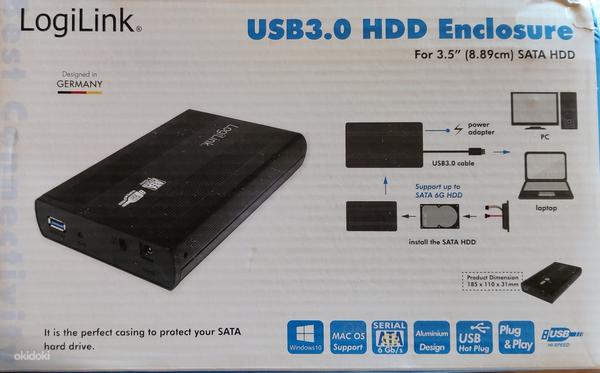 Корпус logiLink USB 3.0 для жестких дисков 3,5 дюйма (фото #2)