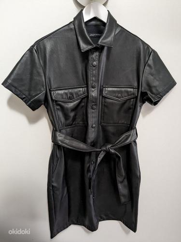 Black Faux Leather Dress (foto #1)