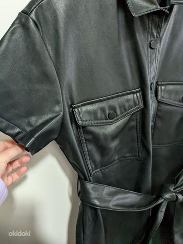 Black Faux Leather Dress (foto #4)