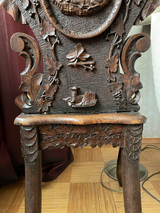 Antiikne tammepuust tool 19.saj (5 foto / 5)