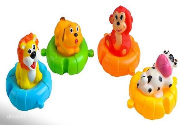 Игрушки животные с формочками для ванны (фото #1)