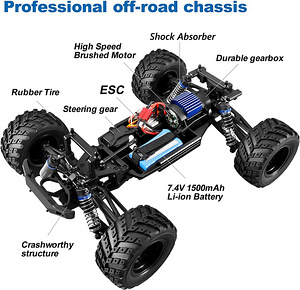 Rc puldiauto 45km/ scale 1:12 Yoncher Remote control car (5 foto / 6)