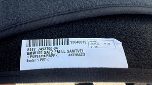 BMW i3 tagumine vaip (1 foto / 1)