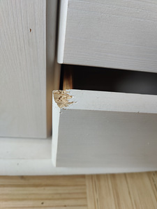 Valge riidekapp tammepuust (3 foto / 5)