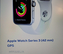 Apple Watch 3 GPS, 42 мм серебристый / белый