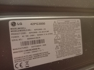Телевизор LG 42PG3000 (4 фото из 4)