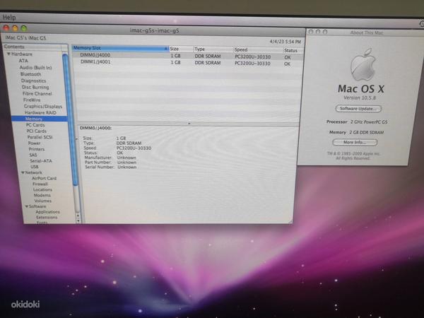 Ретро Apple iMac G5 1,8 20 дюймов A1076 (фото #5)