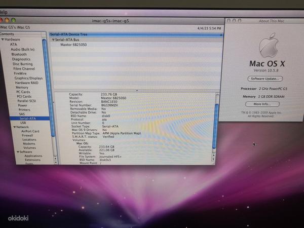 Ретро Apple iMac G5 1,8 20 дюймов A1076 (фото #6)