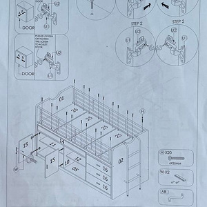 Bonny lauaga kompaktvoodi (valge) (5 foto / 6)