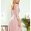 Розовое платье макси (фото #1)