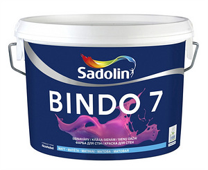 Краска для стен Sadolin Bindo 7 цвет матовый Q5.06.80 о 4л 40м2
