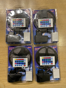 Led 5m+pult+adapter. RGB (2 foto / 2)