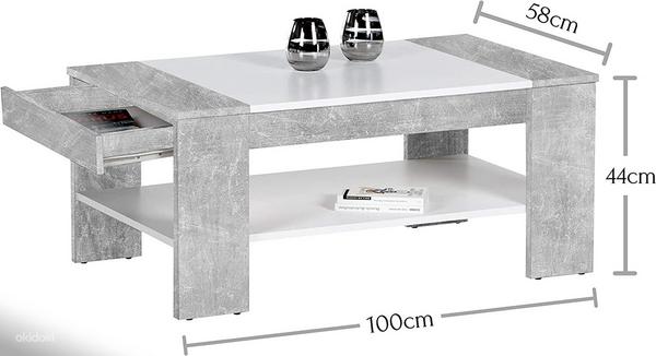 Журнальный стол, диван-стол, бетон НОВИНКА (фото #2)