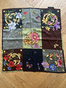 Gucci Vintage Iconic Floral Silk Scarf (5 foto / 5)