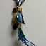 Prada Parrot Bird Leather Bag Charm Key Ring (foto #4)