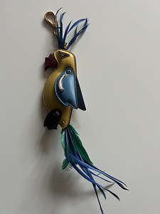 Prada Parrot Bird Leather Bag Charm Key Ring (4 foto / 5)