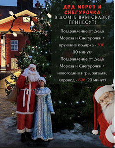 Дед мороз и снегурочка на дом (1 фото из 1)