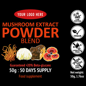 Seente Mushroom Blend Extract Powder (1 foto / 1)