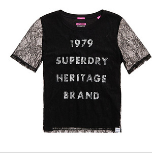 Must Superdry pitsist T-särk (3 foto / 3)